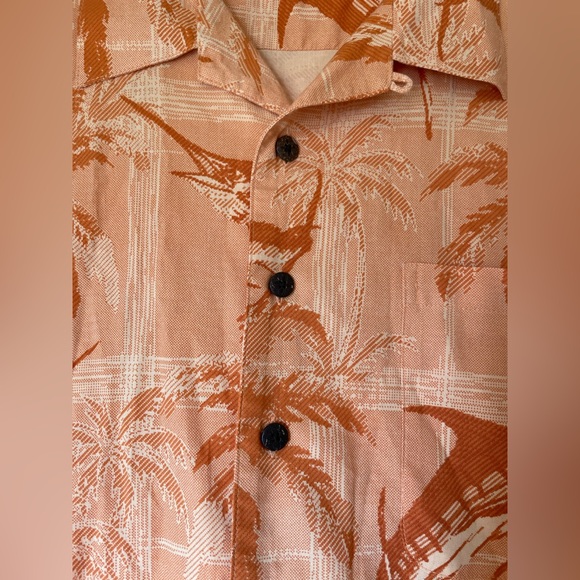 Reel Legends XL Hawaiian Shirt Swordfish Matched Pocket Wood Buttons A8 - Picture 6 of 10